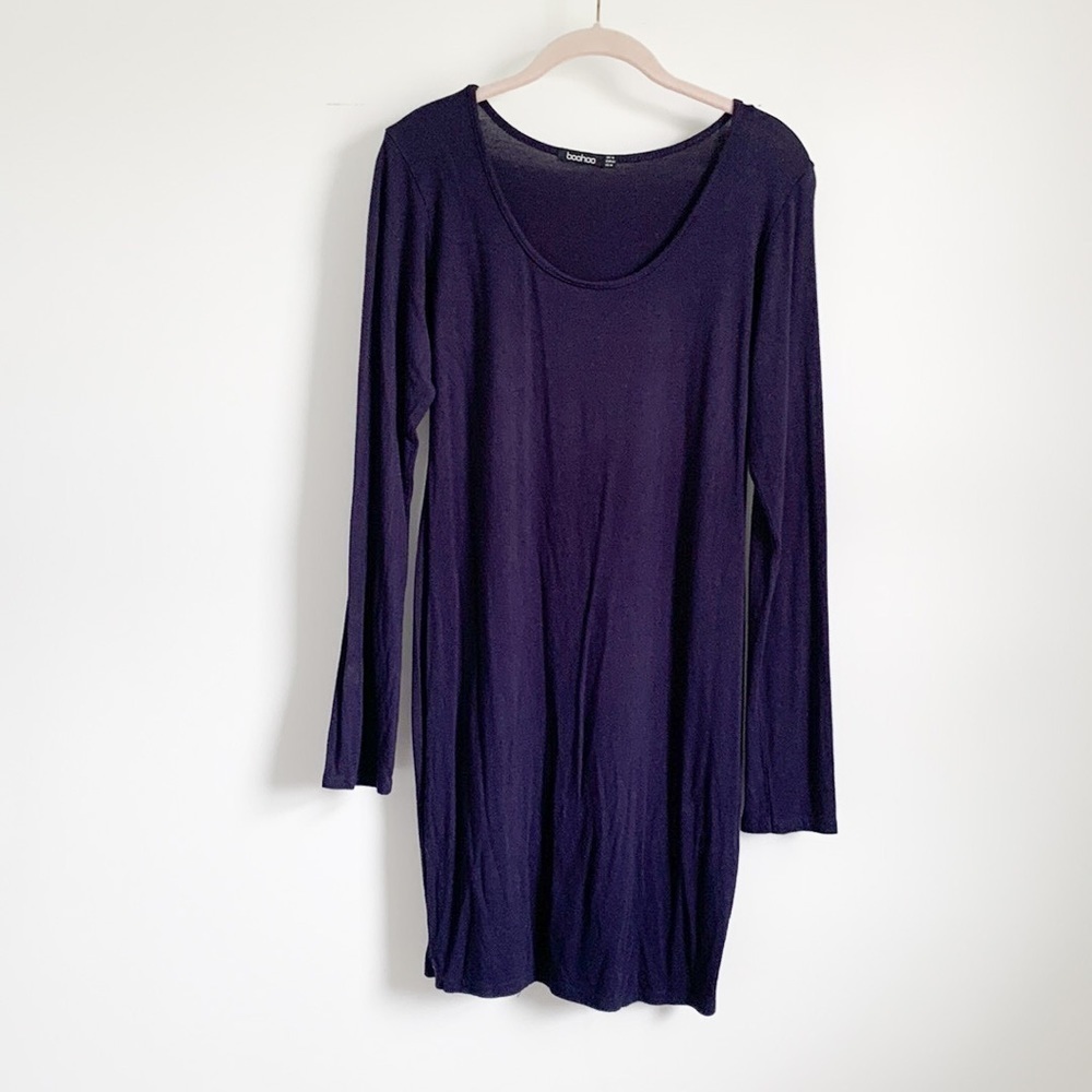 Basic Navy Jersey Mini Dress